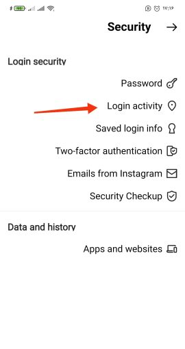 گزینه login activity 