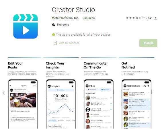  ابزار Creator Studio