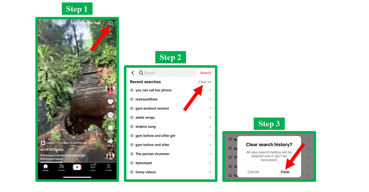 How to Clear TikTok Search History?