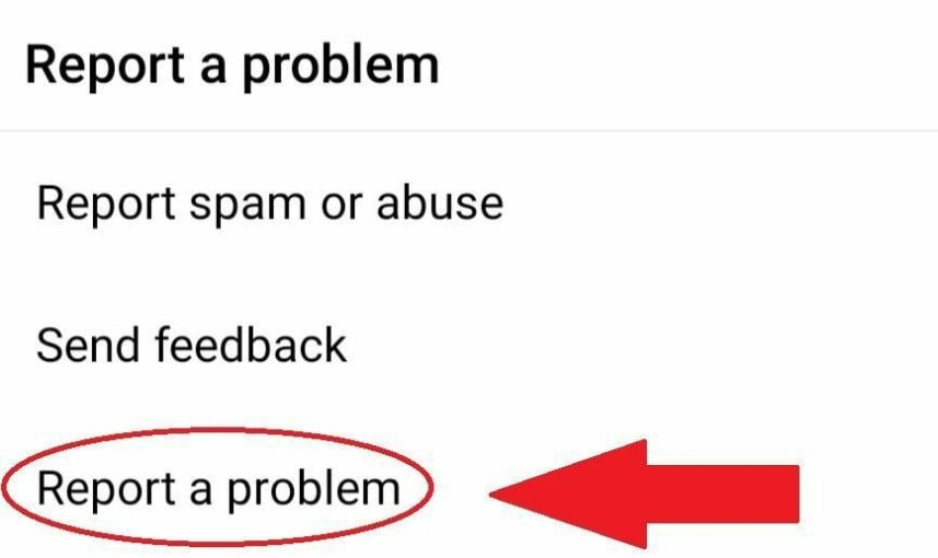 ارسال گزارش مشکل به پشتیبانی اینستاگرام