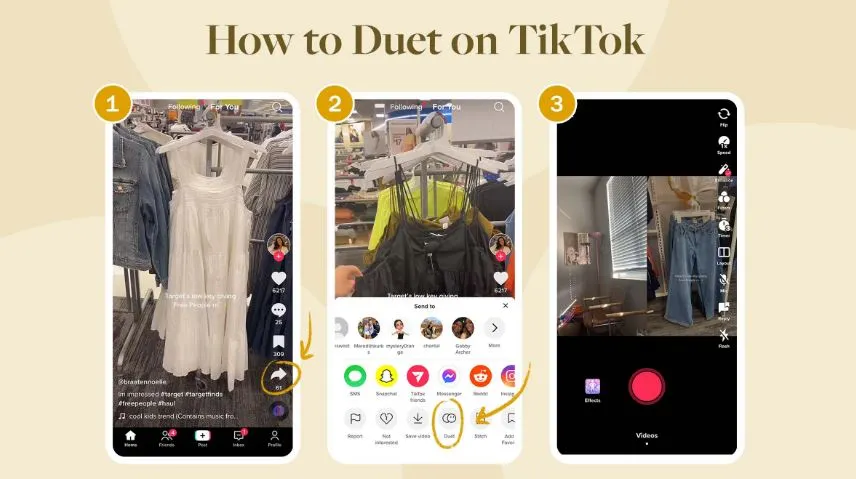 Creating a Duet on TikTok