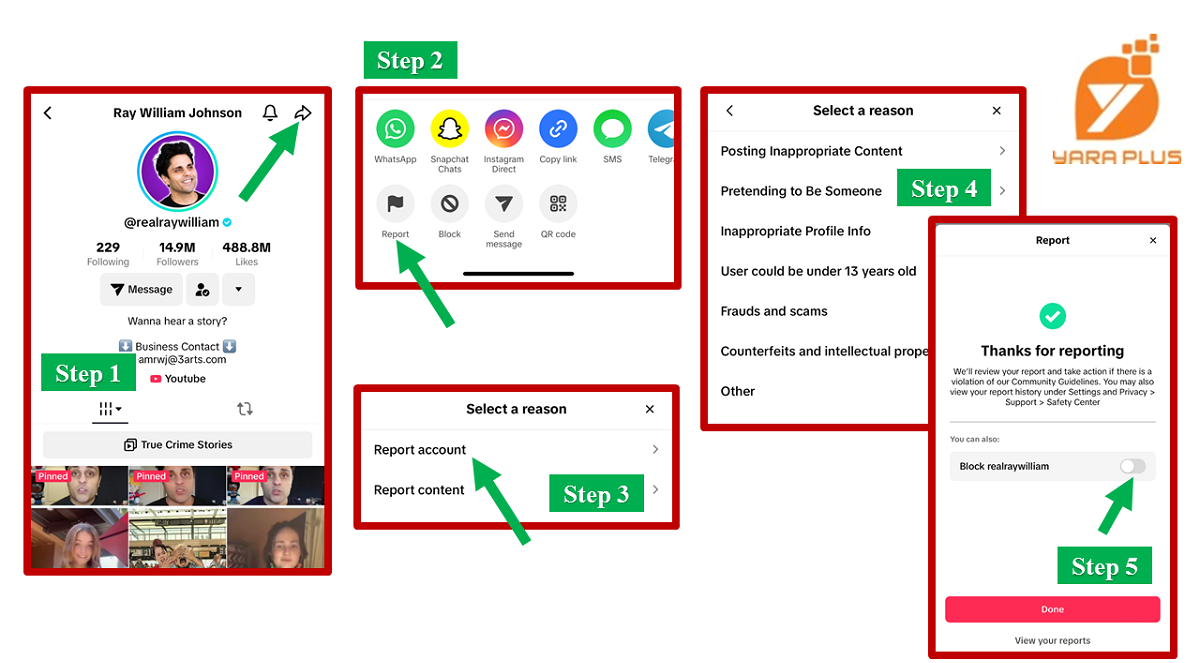 How to Report a TikTok Account?