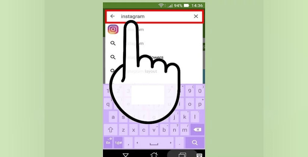پیدا کردن اینستاگرام در پلی استور