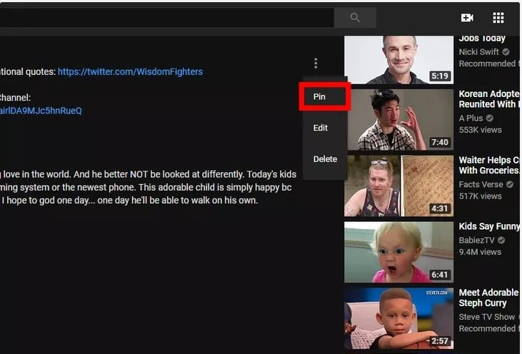 How to Pin a Comment On YouTube