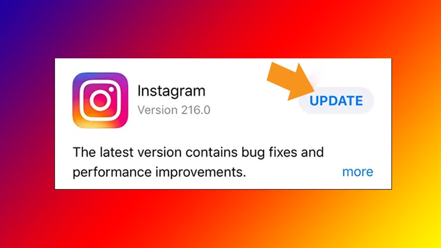 آپدیت اینستاگرام در آیفون
