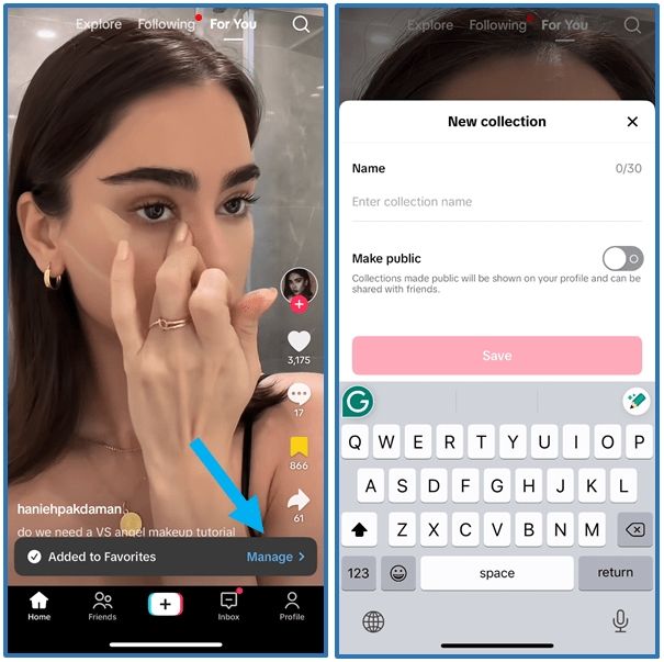 How to Manage TikTok Favorites?
