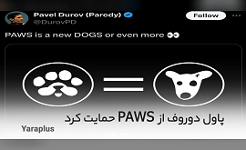 پاول دوروف از ایردراپ PAWS حمایت کرد