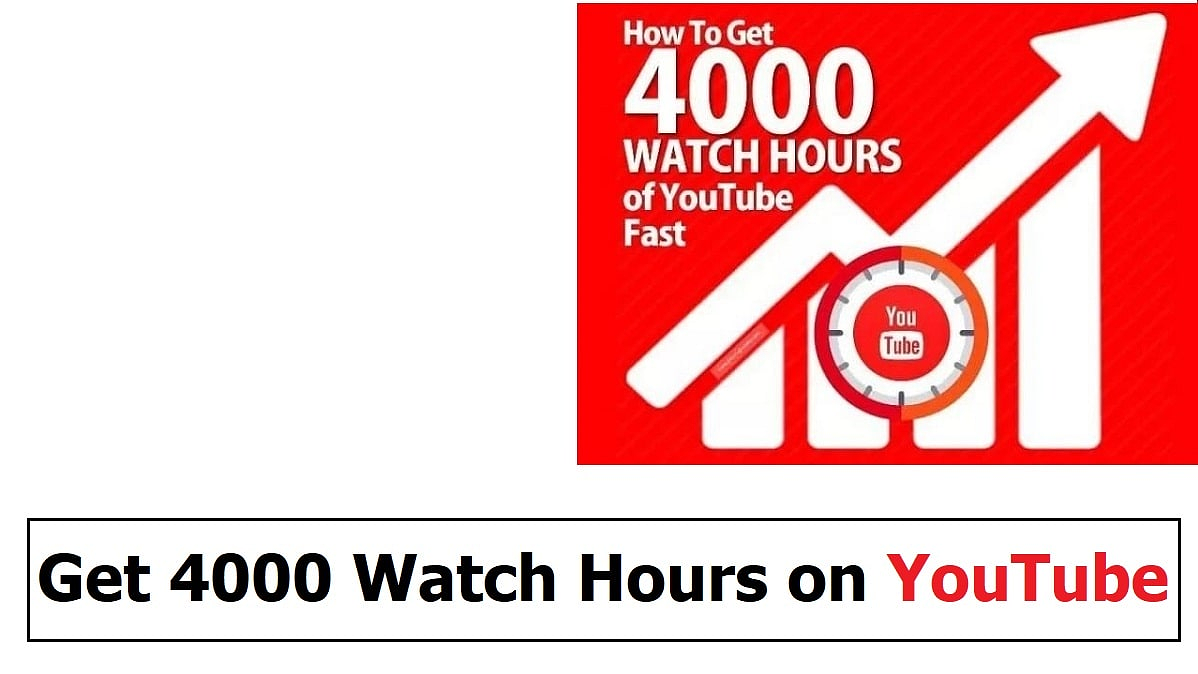 How to Get 4000 Watch Hours on YouTube?